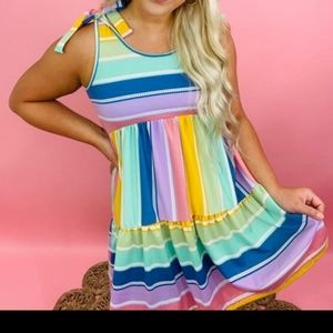 Rainbow after the storm tank dress